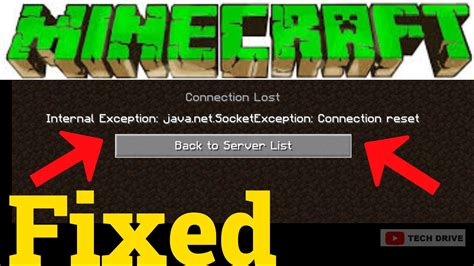 Fix Minecraft Connection Lost Internal Exception Java Net