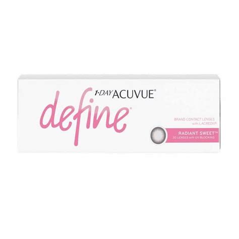 Acuvue 1 Day Define Radiant Sweet Coloured Contact Lenses