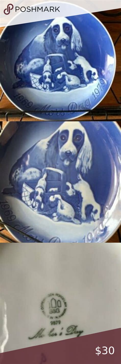 Collectible Commemorative Bing Grondahl Mothers Day Plate 1969 1979