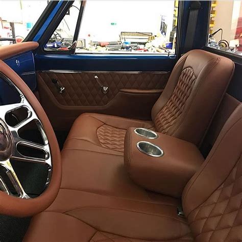 The Hog Ring On Instagram Custom 1968 Chevy Truck Interior By