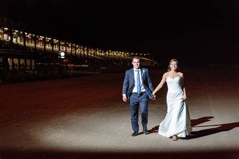 Saratoga Race Track Wedding The Bride And Groom Take An Evening