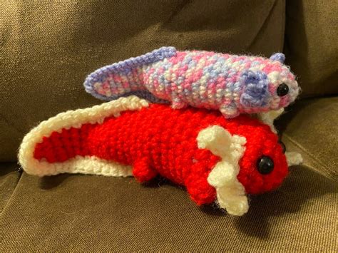 Chonky Chunky Axolotl Made To Order Pick Your Own Colours Etsy