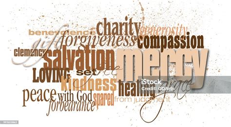 Christian Mercy Word Montage Stock Illustration Download Image Now