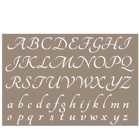 Des alphabets gratuits a telecharger femme actuelle le mag. Pochoir lettre - Alphabet Pure 21x29,7cm - Artemio