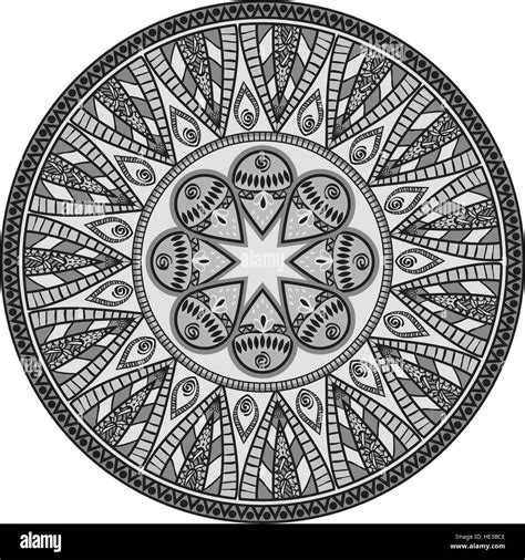 Mandala Oriental Symbol Stock Vector Image And Art Alamy