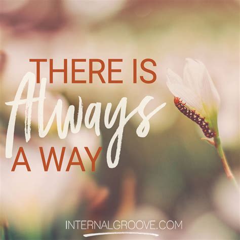 There Is Always A Way Internal Groove