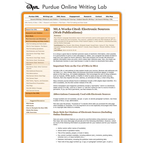 Learn how to cite websites, books, journal articles, magazines, newspapers, films, social media, and more! Are.na / Purdue OWL: MLA Formatting and Style Guide