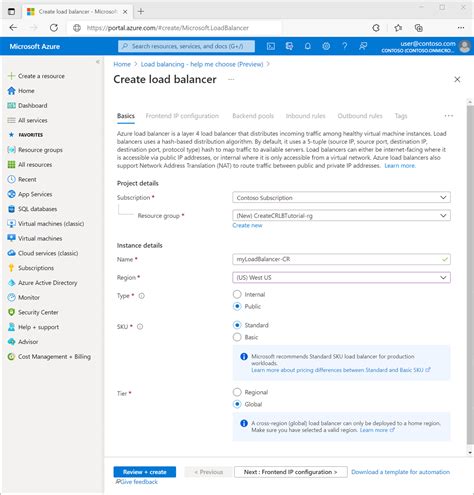 Tutorial Create A Cross Region Load Balancer Azure Portal Azure Load Balancer Microsoft Learn