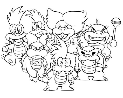 This article brings you a number of super mario coloring sheets coloring this picture is simple since the only other object to be used apart from mario's body and dress is the flame. Bowser Coloring Pages - Best Coloring Pages For Kids