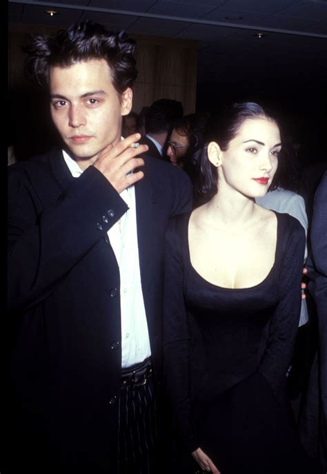 Johnny Depp And Winona Ryder In 1990 Johnny Depp Winona Ryder Winona