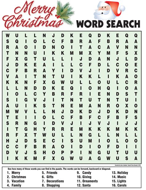 Download 237 Dozens Of Free Holiday Word Search Puzzles
