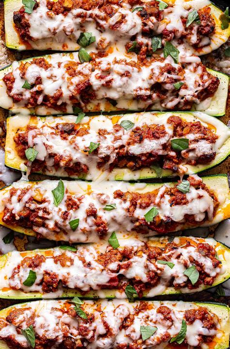 Italian Stuffed Zucchini Boats - Recipe Runner