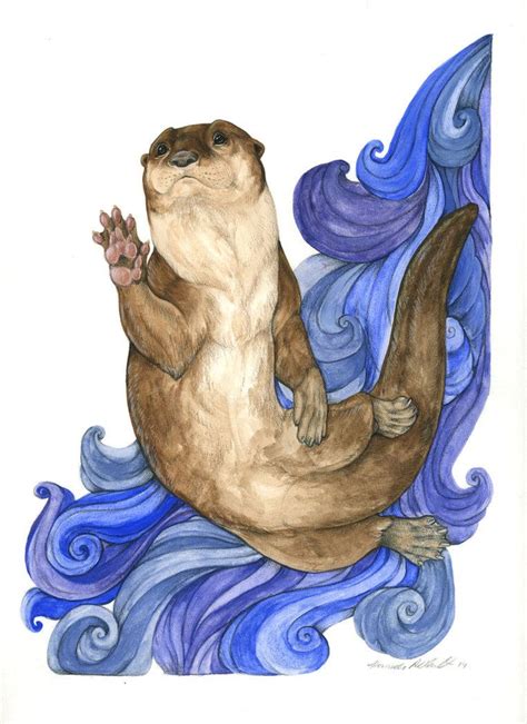 Another Old Ish Commission A Friendly Otter Otter Art Animal