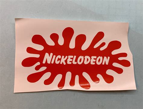 Nickelodeon Splat Vinyl Sticker Etsy