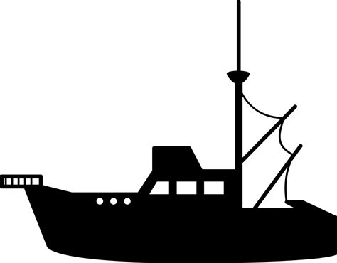 Fishing Boat Png Barco Icono Transparent Png 4471622 Dlfpt