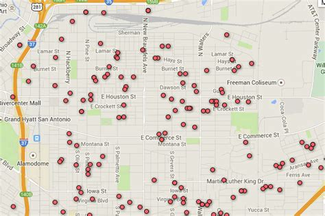 Registered Sex Offender Map Of San Antonio Area Zip Codes