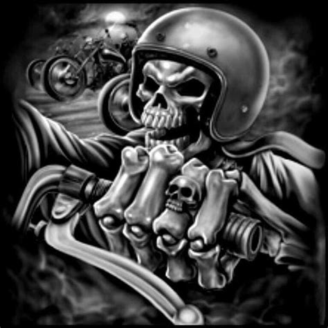 Pin De Rhandzgraphix En Skulls Tatuajes De Motocicletas Imajenes De