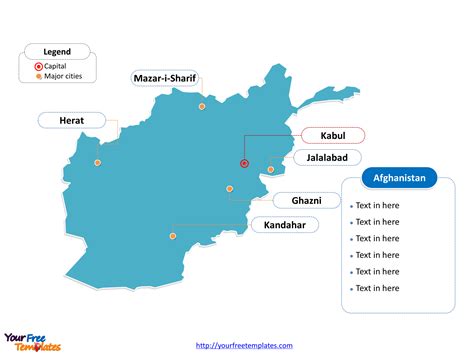 Afghanistan, officially the islamic republic of afghanistan, is a mountainous landlocked country at the crossroads of central and south asia. Free Afghanistan Editable Map - Free PowerPoint Templates