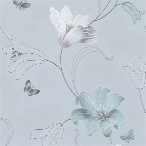 The longstanding popularity of floral patterns is because. Muriva Couture Amelia Floral Vinyl Wallpaper - 701412 ...