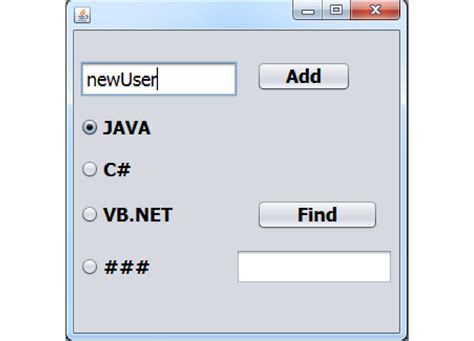 Java Using Jradiobutton With Mysql Database Bahasa Pemrogaman