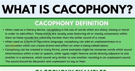 Cacophony Definition With Useful Examples In Conversation And