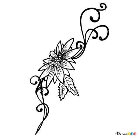 How To Draw Tattoo Flower Tattoo Flowers
