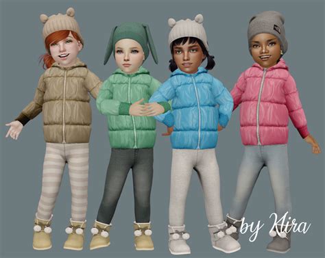 Puffy Jacket For Toddler Girls Pg Full Body 38 Klirasims2 Sims