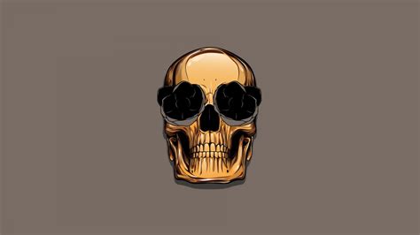 Wallpaper 1920x1080 Px Minimalism Skull 1920x1080 Wallhaven