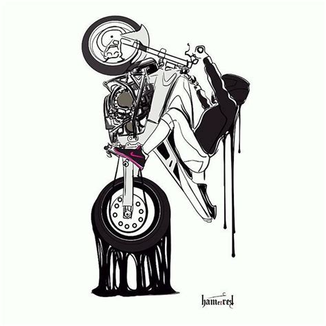 Badass Motorcycle Art By Hamerred49 Motorcycle Art