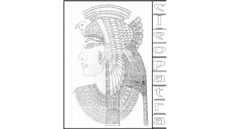 Dibujo De Cleopatra Para Colorear Y Pintar 41255