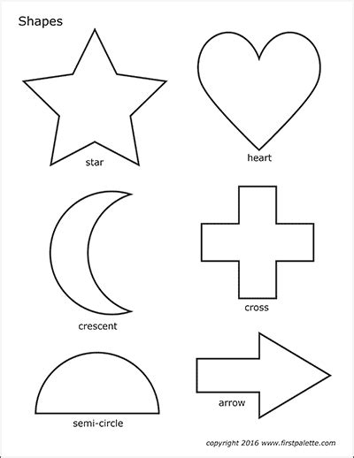 26 Shapes To Print Off Images Coloring Pages