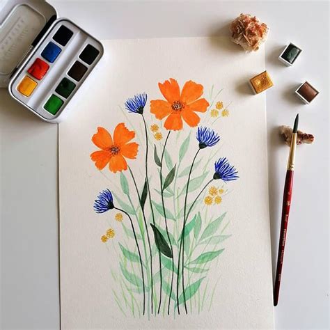 20 Easy Watercolor Flower Paintings To Inspire You Beautiful Dawn Designs