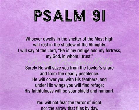 Psalm 91 Digital Download Instant Download Psalm 91 Bible Etsy