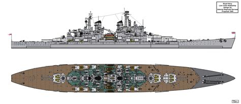 Royal Navy Lion Class Battleship Series 1938 1945 Secret Projects Forum