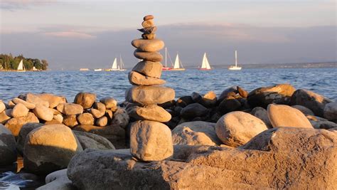 Steine Steinturm Abendstimmung Kostenloses Foto Auf Pixabay