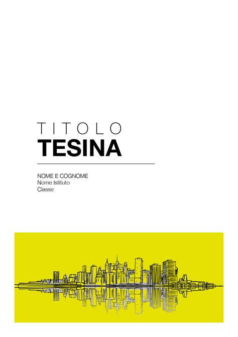 Esempio Copertina Tesina Terza Media