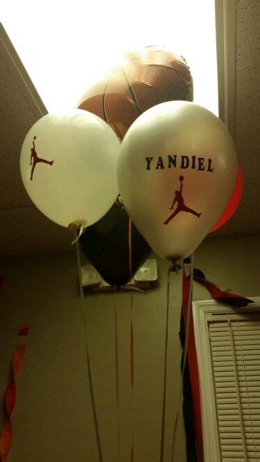 Balloons From Yandis Jordan Themed Party Party Themes 1st Birthday