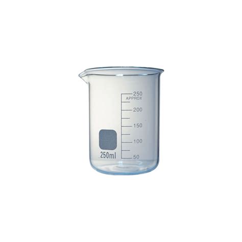 Beaker Borosilicate Low Form 250ml Perth Scientific