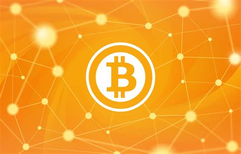 Wallpaper Background Orange Fon Bitcoin Bitcoin Btc Images For