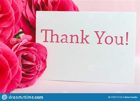 Thank You Beautiful Flowers In Pot With Message Card