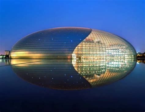 Futuristic Building Of Beijing Grand Theater Futuristic Building