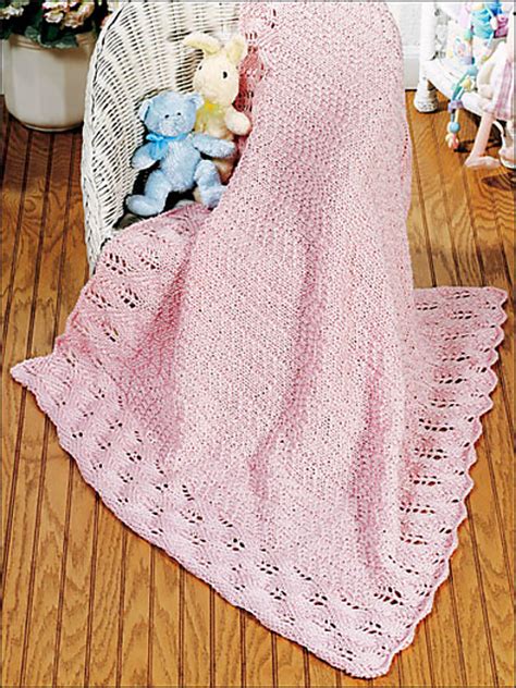 Ravelry Precious In Pink Baby Blanket Pattern By House Of White Birches