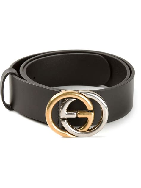 Gucci Logo Buckle Belt In Black For Men Lyst