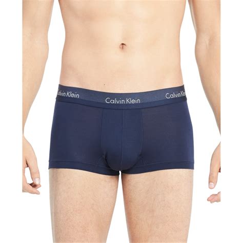 Calvin Klein Calvin Klein Mens Low Rise Underwear Boxers Blue Small