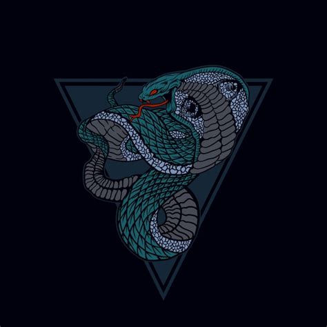 Premium Vector Snake Illustration King Cobra