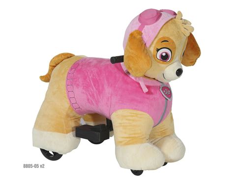 Paw Patrol 6 Volt Plush Skye Ride On For Girls By Dynacraft