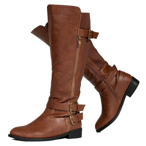 Room Of Fashion Wide Calf And Wide Width Womens Knee High Riding Boots Plus Size Friendly