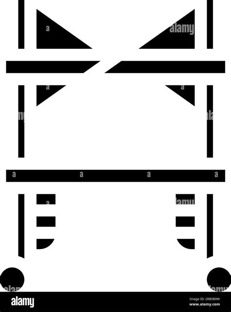 Scaffolding Civil Engineer Glyph Icon Vector Illustration Stock Vector