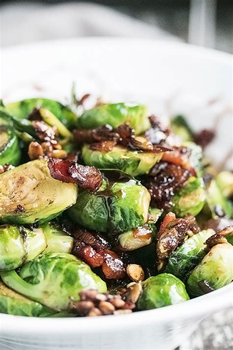 1 red fresno chili, thinly sliced. Pan Fried Brussel Sprouts with Bacon - Cooks with Cocktails