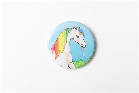 Starlite Rainbow Brites Horse A Pocket Mirror Made Etsy Rainbow
